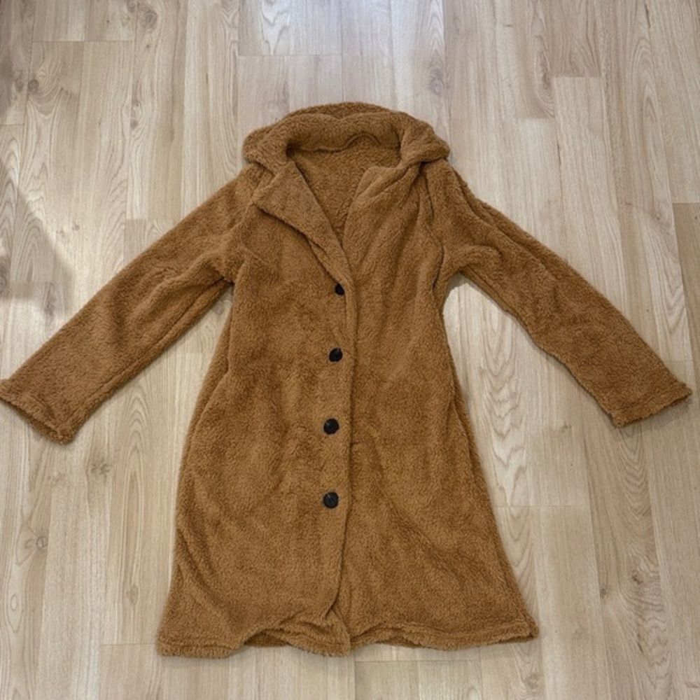 Cozy Tan Faux Fur Women's Coat